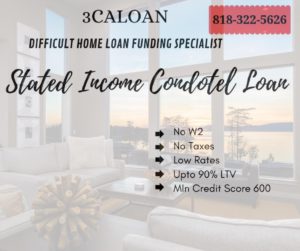 Stated income condotel loan Lenders
