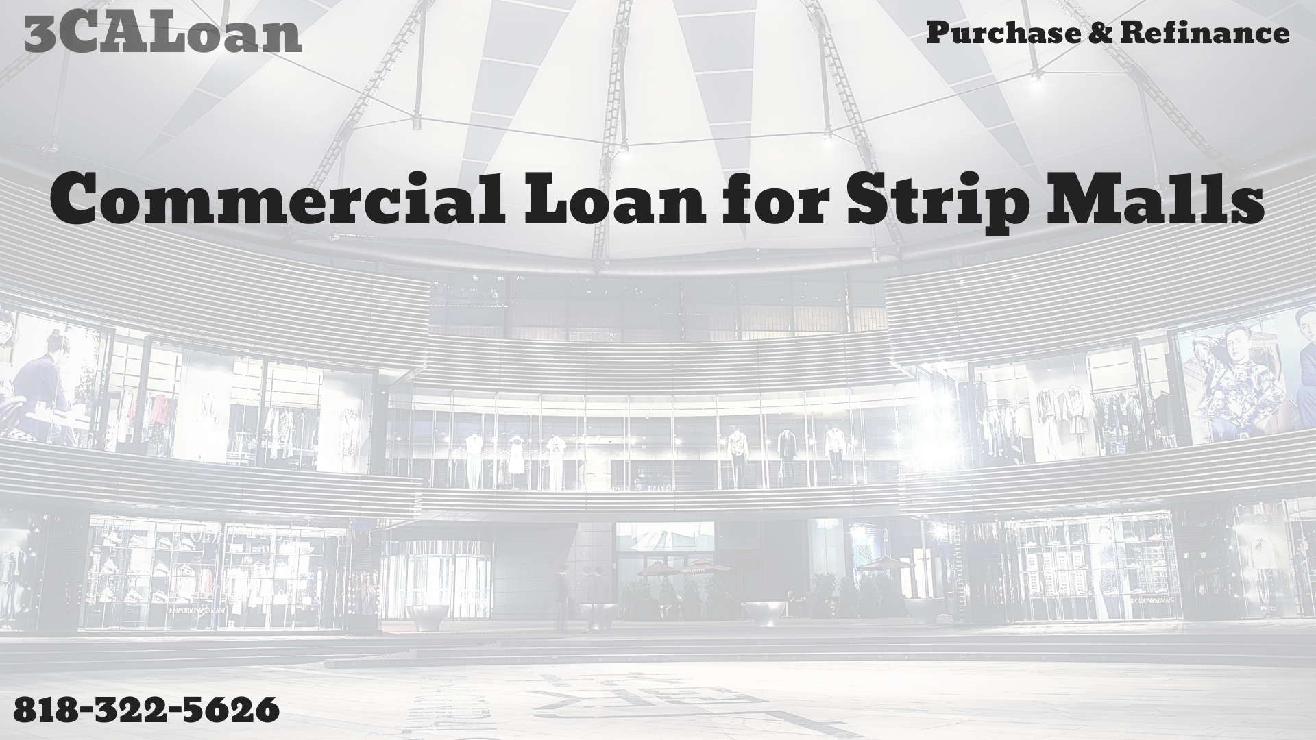 Commercial loan for Strip Malls